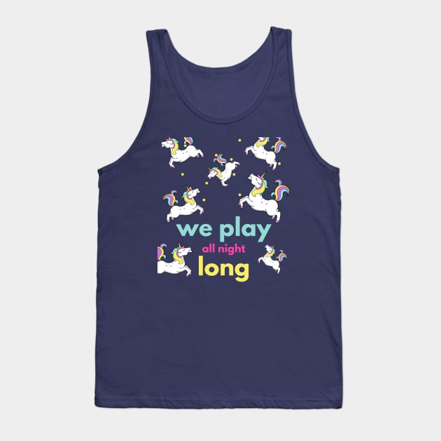 We play all night long - Norris Nuts Tank Top by Printorzo